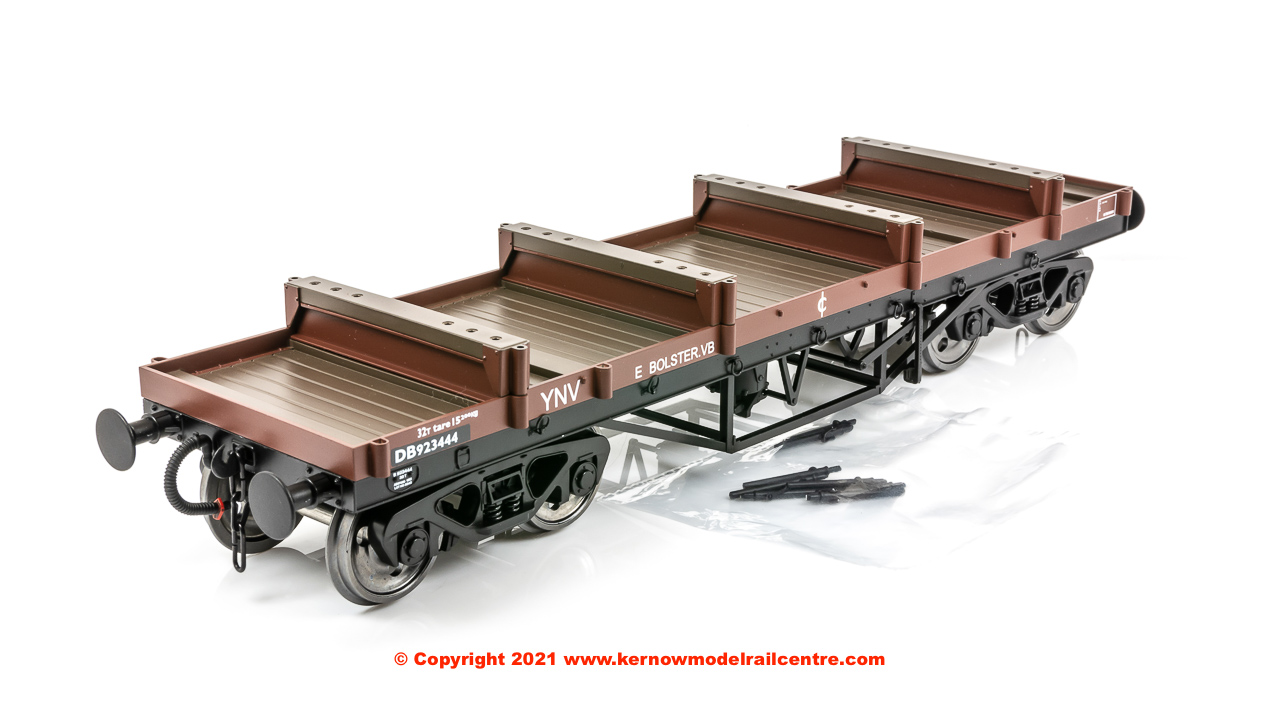 7F-061-002 Dapol YNV Bogie Bolster E Wagon number B923444 in BR Bauxite Livery